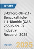 3-Chloro-3H-2,1-Benzoxathiole-1,1-Dioxide (CAS 25595-59-9) Industry Research 2025: Global and Regional Market Trends 2019-2024 and Forecast to 2029- Product Image