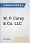 W. P. Carey & Co. LLC Fundamental Company Report Including Financial, SWOT, Competitors and Industry Analysis - Product Thumbnail Image