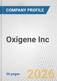Oxigene Inc. Fundamental Company Report Including Financial, SWOT, Competitors and Industry Analysis- Product Image
