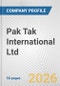 Pak Tak International Ltd. Fundamental Company Report Including Financial, SWOT, Competitors and Industry Analysis - Product Thumbnail Image