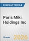 Paris Miki Holdings Inc. Fundamental Company Report Including Financial, SWOT, Competitors and Industry Analysis - Product Thumbnail Image