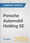 Porsche Automobil Holding SE Fundamental Company Report Including Financial, SWOT, Competitors and Industry Analysis - Product Thumbnail Image