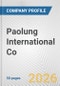 Paolung International Co. Fundamental Company Report Including Financial, SWOT, Competitors and Industry Analysis - Product Thumbnail Image