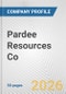 Pardee Resources Co. Fundamental Company Report Including Financial, SWOT, Competitors and Industry Analysis - Product Thumbnail Image