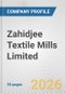 Zahidjee Textile Mills Limited Fundamental Company Report Including Financial, SWOT, Competitors and Industry Analysis - Product Thumbnail Image
