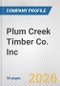 Plum Creek Timber Co. Inc. Fundamental Company Report Including Financial, SWOT, Competitors and Industry Analysis - Product Thumbnail Image