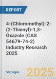 4-(Chloromethyl)-2-(2-Thienyl)-1,3-Oxazole (CAS 54679-74-2) Industry Research 2025: Global and Regional Market Trends 2019-2024 and Forecast to 2029- Product Image