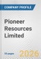 Pioneer Resources Limited Fundamental Company Report Including Financial, SWOT, Competitors and Industry Analysis - Product Thumbnail Image