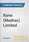 Rane (Madras) Limited Fundamental Company Report Including Financial, SWOT, Competitors and Industry Analysis - Product Thumbnail Image
