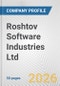 Roshtov Software Industries Ltd. Fundamental Company Report Including Financial, SWOT, Competitors and Industry Analysis - Product Thumbnail Image