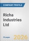 Richa Industries Ltd Fundamental Company Report Including Financial, SWOT, Competitors and Industry Analysis - Product Thumbnail Image