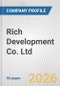 Rich Development Co. Ltd. Fundamental Company Report Including Financial, SWOT, Competitors and Industry Analysis - Product Thumbnail Image