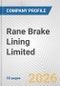 Rane Brake Lining Limited Fundamental Company Report Including Financial, SWOT, Competitors and Industry Analysis - Product Thumbnail Image