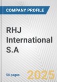 RHJ International S.A. Fundamental Company Report Including Financial, SWOT, Competitors and Industry Analysis- Product Image