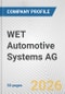 WET Automotive Systems AG Fundamental Company Report Including Financial, SWOT, Competitors and Industry Analysis - Product Thumbnail Image