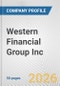 Western Financial Group Inc. Fundamental Company Report Including Financial, SWOT, Competitors and Industry Analysis - Product Thumbnail Image