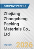 Zhejiang Zhongcheng Packing Materials Co., Ltd. Fundamental Company Report Including Financial, SWOT, Competitors and Industry Analysis- Product Image