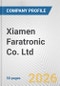 Xiamen Faratronic Co. Ltd. Fundamental Company Report Including Financial, SWOT, Competitors and Industry Analysis - Product Thumbnail Image