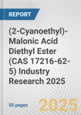 (2-Cyanoethyl)-Malonic Acid Diethyl Ester (CAS 17216-62-5) Industry Research 2025: Global and Regional Market Trends 2019-2024 and Forecast to 2029- Product Image