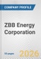 ZBB Energy Corporation Fundamental Company Report Including Financial, SWOT, Competitors and Industry Analysis - Product Thumbnail Image