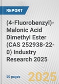 (4-Fluorobenzyl)-Malonic Acid Dimethyl Ester (CAS 252938-22-0) Industry Research 2025: Global and Regional Market Trends 2019-2024 and Forecast to 2029- Product Image