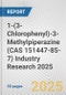 1-(3-Chlorophenyl)-3-Methylpiperazine (CAS 151447-85-7) Industry Research 2025: Global and Regional Market Trends 2019-2024 and Forecast to 2029 - Product Thumbnail Image
