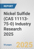 Nickel Sulfide (CAS 11113-75-0) Industry Research 2025: Global and Regional Market Trends 2019-2024 and Forecast to 2029- Product Image