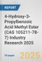 4-Hydroxy-3-Propylbenzoic Acid Methyl Ester (CAS 105211-78-7) Industry Research 2025: Global and Regional Market Trends 2019-2024 and Forecast to 2029 - Product Image