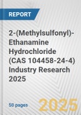2-(Methylsulfonyl)-Ethanamine Hydrochloride (CAS 104458-24-4) Industry Research 2025: Global and Regional Market Trends 2019-2024 and Forecast to 2029- Product Image