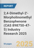 2,4-Dimethyl-2'-Morpholinomethyl Benzophenone (CAS 898750-47-5) Industry Research 2025: Global and Regional Market Trends 2019-2024 and Forecast to 2029- Product Image