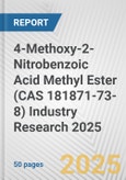 4-Methoxy-2-Nitrobenzoic Acid Methyl Ester (CAS 181871-73-8) Industry Research 2025: Global and Regional Market Trends 2019-2024 and Forecast to 2029- Product Image