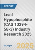 Lead Hypophosphite (CAS 10294-58-3) Industry Research 2025: Global and Regional Market Trends 2019-2024 and Forecast to 2029- Product Image