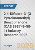 2,4-Difluoro-3'-(3-Pyrrolinomethyl) Benzophenone (CAS 898749-58-1) Industry Research 2025: Global and Regional Market Trends 2019-2024 and Forecast to 2029- Product Image
