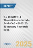 2,2-Dimethyl-4-Thiazolidinecarboxylic Acid (CAS 42607-20-5) Industry Research 2025: Global and Regional Market Trends 2019-2024 and Forecast to 2029- Product Image