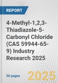 4-Methyl-1,2,3-Thiadiazole-5-Carbonyl Chloride (CAS 59944-65-9) Industry Research 2025: Global and Regional Market Trends 2019-2024 and Forecast to 2029- Product Image