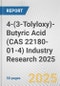 4-(3-Tolyloxy)-Butyric Acid (CAS 22180-01-4) Industry Research 2025: Global and Regional Market Trends 2019-2024 and Forecast to 2029 - Product Thumbnail Image