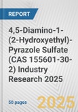 4,5-Diamino-1-(2-Hydroxyethyl)-Pyrazole Sulfate (CAS 155601-30-2) Industry Research 2025: Global and Regional Market Trends 2019-2024 and Forecast to 2029- Product Image