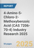 4-Amino-5-Chloro-2-Methoxybenzoic Acid (CAS 7206-70-4) Industry Research 2025: Global and Regional Market Trends 2019-2024 and Forecast to 2029- Product Image
