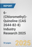6-(Chloromethyl)-Quinoline (CAS 2644-82-8) Industry Research 2025: Global and Regional Market Trends 2019-2024 and Forecast to 2029- Product Image
