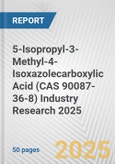 5-Isopropyl-3-Methyl-4-Isoxazolecarboxylic Acid (CAS 90087-36-8) Industry Research 2025: Global and Regional Market Trends 2019-2024 and Forecast to 2029- Product Image
