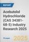 Acebutolol Hydrochloride (CAS 34381-68-5) Industry Research 2025: Global and Regional Market Trends 2019-2024 and Forecast to 2029 - Product Thumbnail Image