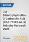 7,8-Dimethylquinoline-3-Carboxylic Acid (CAS 71082-60-5) Industry Research 2025: Global and Regional Market Trends 2019-2024 and Forecast to 2029 - Product Thumbnail Image