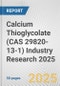 Calcium Thioglycolate (CAS 29820-13-1) Industry Research 2025: Global and Regional Market Trends 2019-2024 and Forecast to 2029 - Product Thumbnail Image