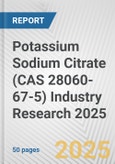 Potassium Sodium Citrate (CAS 28060-67-5) Industry Research 2025: Global and Regional Market Trends 2019-2024 and Forecast to 2029- Product Image