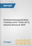 Pentaammineaquarhodium Trinitrate (CAS 19336-49-3) Industry Research 2025: Global and Regional Market Trends 2019-2024 and Forecast to 2029- Product Image