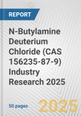 N-Butylamine Deuterium Chloride (CAS 156235-87-9) Industry Research 2025: Global and Regional Market Trends 2019-2024 and Forecast to 2029- Product Image
