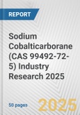 Sodium Cobalticarborane (CAS 99492-72-5) Industry Research 2025: Global and Regional Market Trends 2019-2024 and Forecast to 2029- Product Image