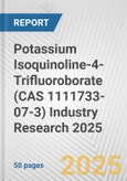 Potassium Isoquinoline-4-Trifluoroborate (CAS 1111733-07-3) Industry Research 2025: Global and Regional Market Trends 2019-2024 and Forecast to 2029- Product Image