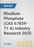 Rhodium Phosphate (CAS 67859-71-6) Industry Research 2025: Global and Regional Market Trends 2019-2024 and Forecast to 2029- Product Image