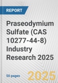 Praseodymium Sulfate (CAS 10277-44-8) Industry Research 2025: Global and Regional Market Trends 2019-2024 and Forecast to 2029- Product Image